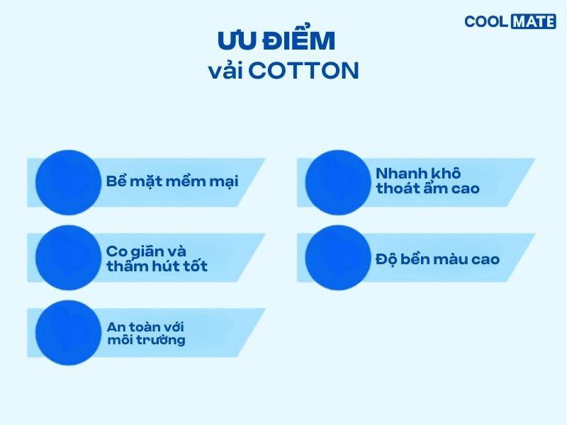 Ưu điểm của vải cotton