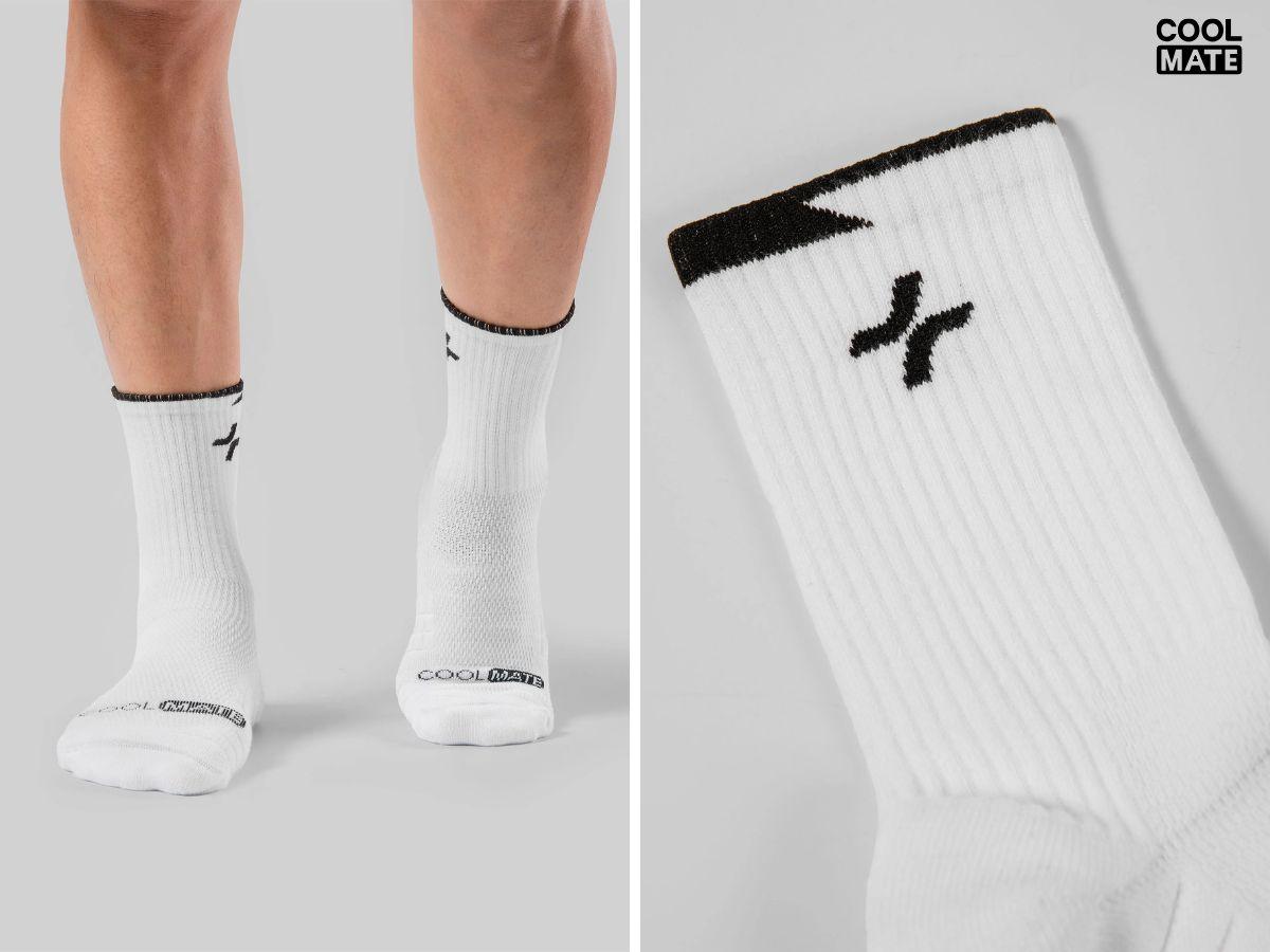 Tất/Vớ thể thao cổ ngắn Compression Techfit