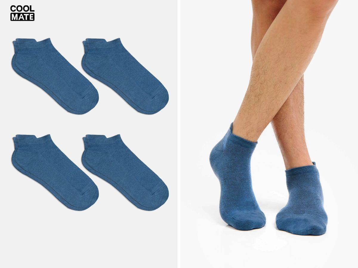 Tất/vớ cổ ngắn Cotton thoáng khí thoáng khí