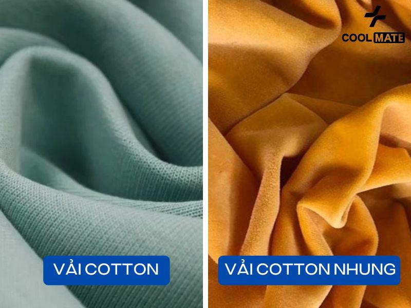 Vải cotton nhung