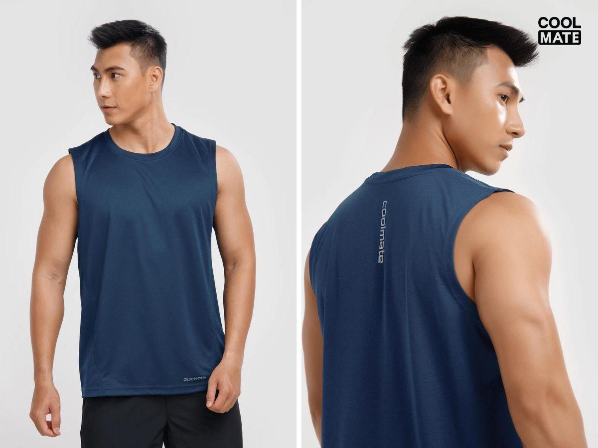 áo ba lỗ chạy bộ nam thoáng mát dri breathe coolmate