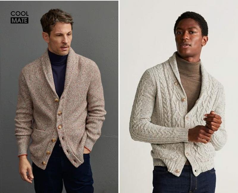 Áo khoác len với áo giữ nhiệt