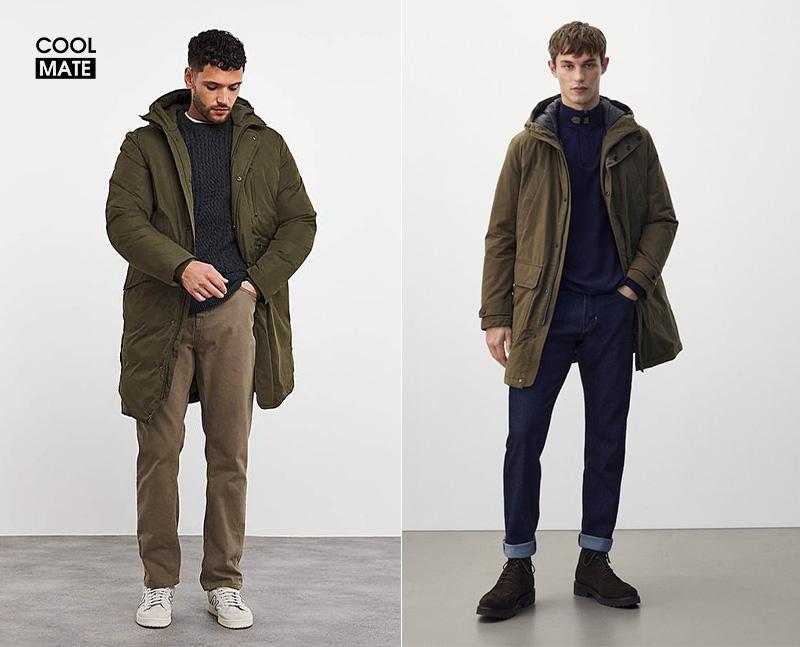 Áo park với áo giữ nhiệt