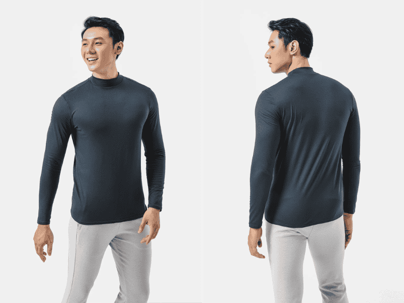 Áo giữ nhiệt co giãn tốt giúp các chàng tự tin trong các hoạt động hàng ngày 