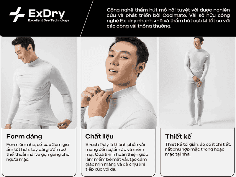 Chất liệu vải ảnh hưởng rất lớn đến khả năng giữ ấm của áo giữ nhiệt 