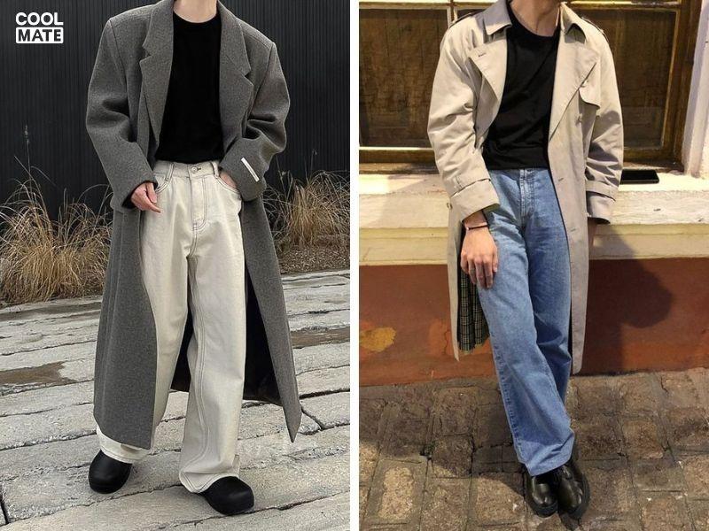 Phối áo hoodie không mũ phong cách Hàn Quốc 