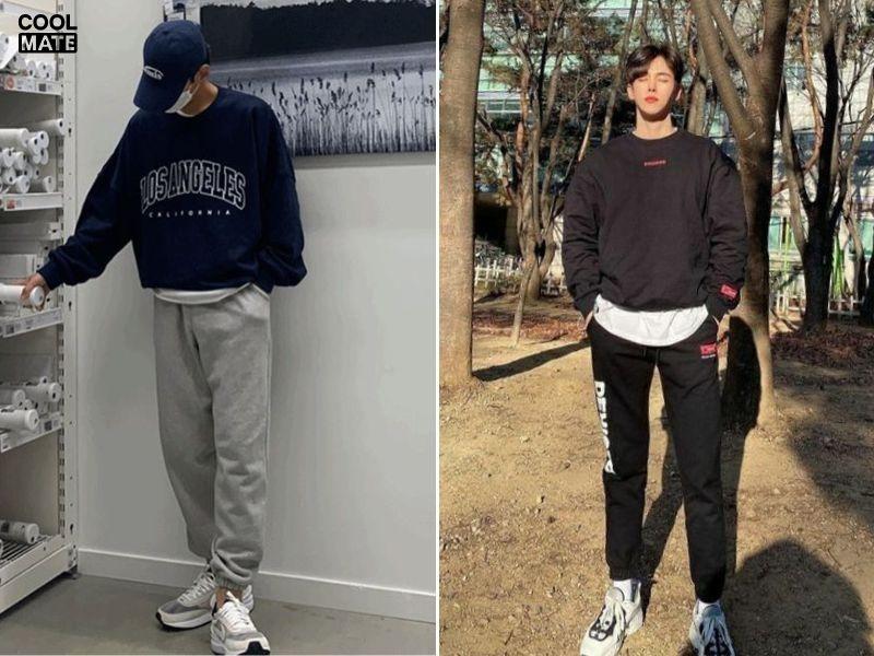 Phối hoodie không phong cách tối giản, basic