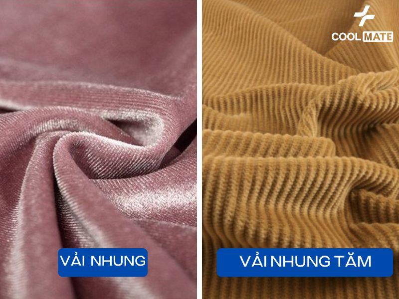 vải nhung tăm