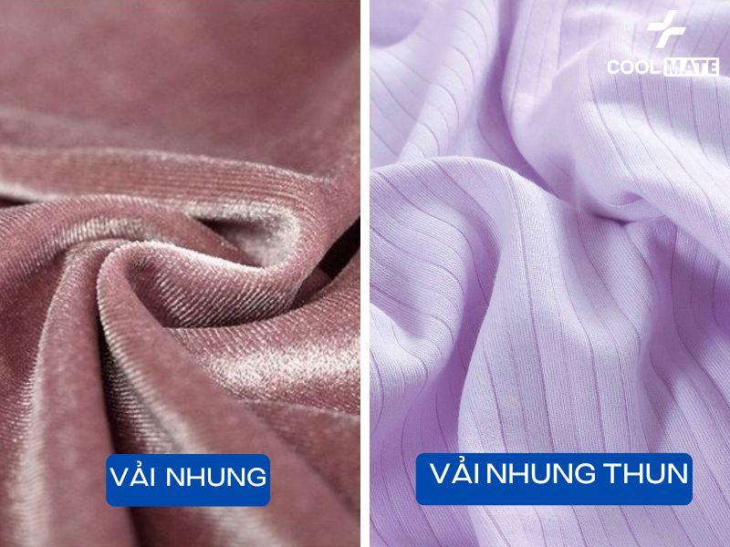 vải nhung thun