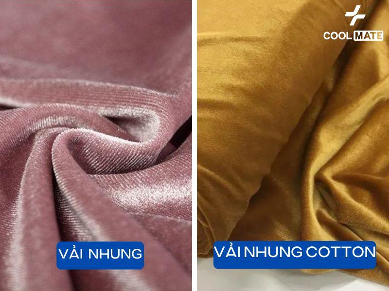 vải nhung cotton