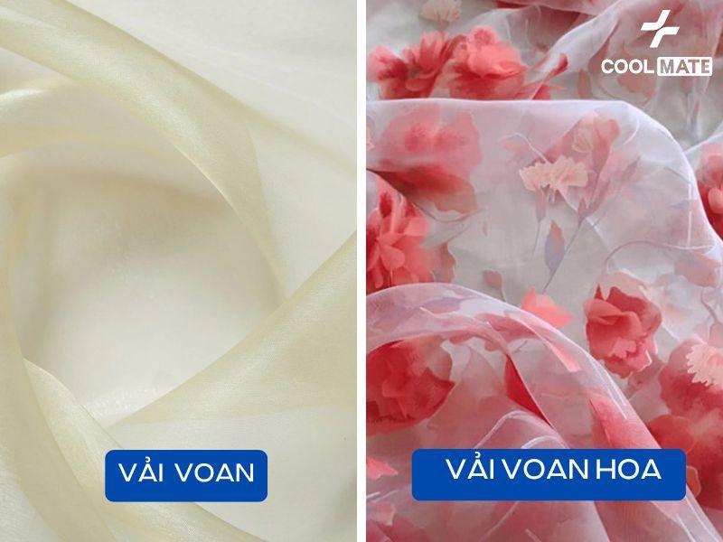 vải voan hoa
