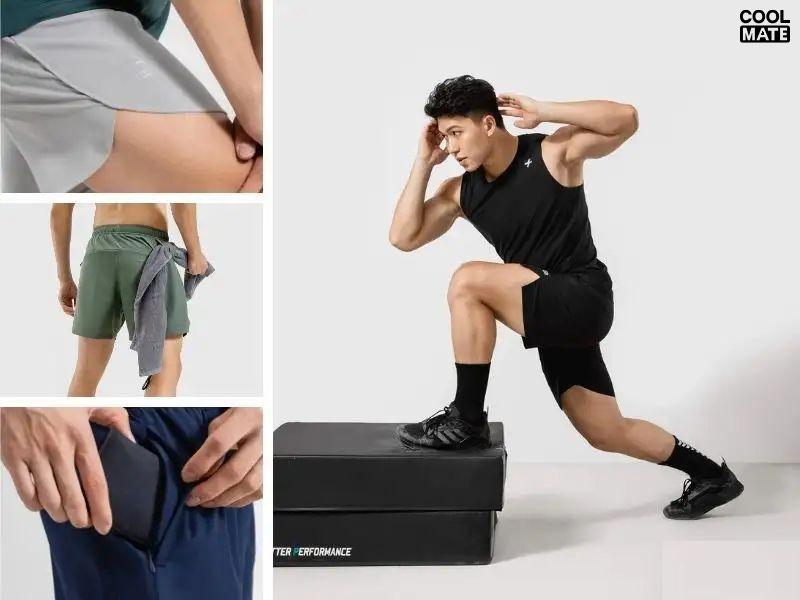 Quần tập gym có chất liệu dày và chống nhìn xuyên 