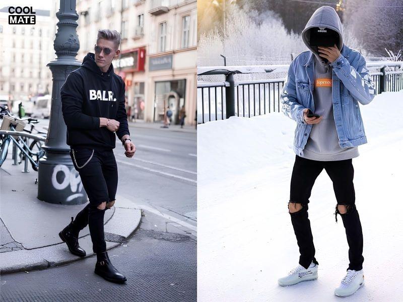 Cách phối đồ với áo hoodie