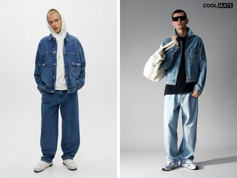 Các kiểu baggy khác Các kiểu baggy thể thao, ống rộng