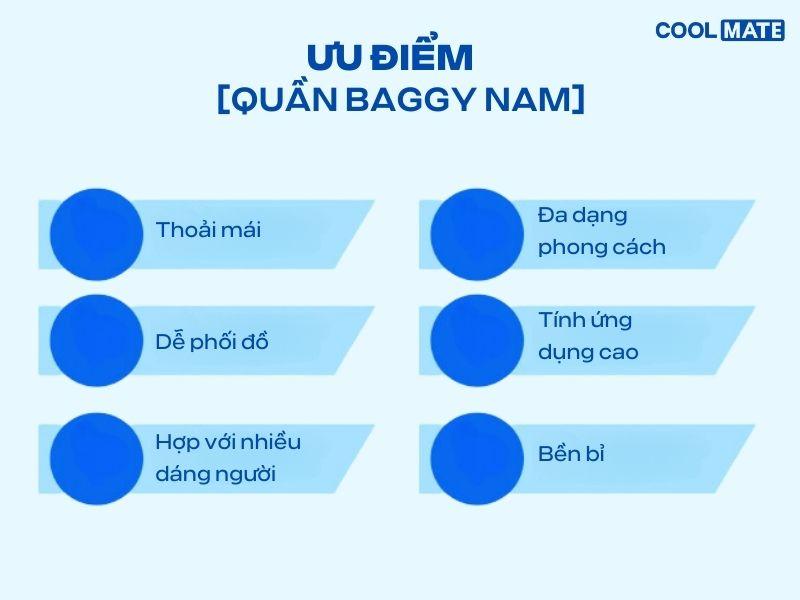 Ưu điểm của quần baggy nam