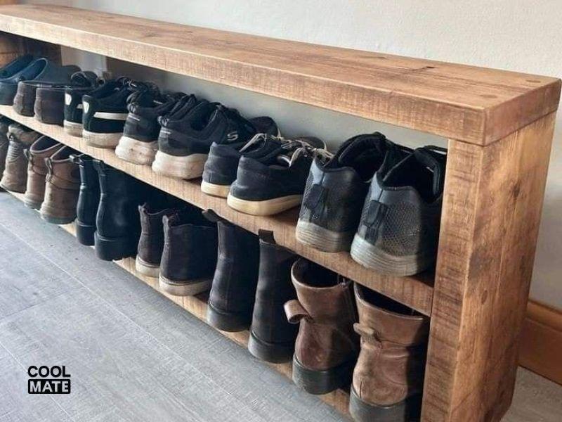 Sắp xếp gọn gàng tủ đựng giày