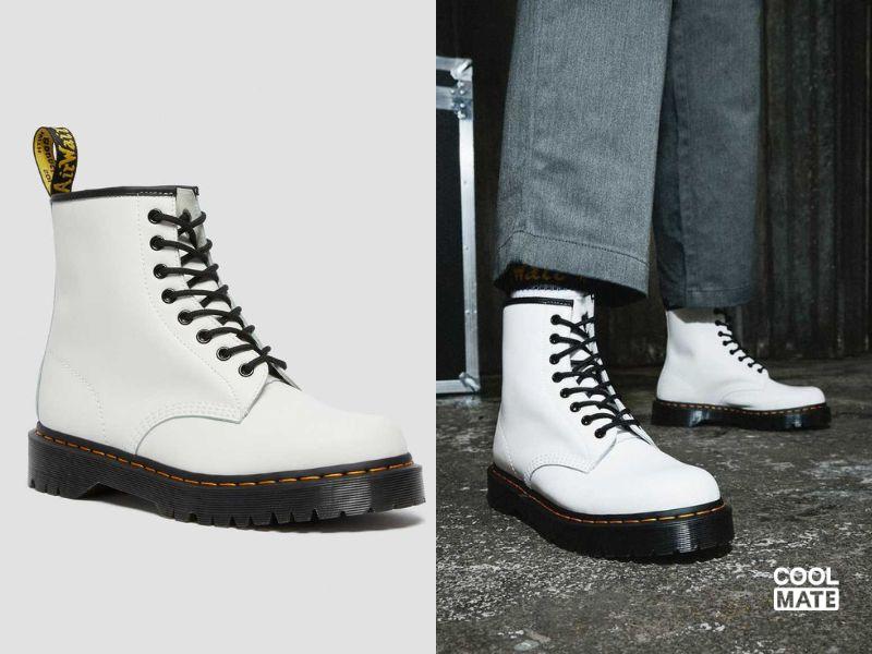 Giày boot nam Dr.Martens 1460 màu trắng