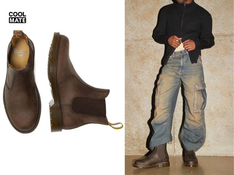 Giày Chelsea Boot da Crazy Horse của Dr. Martens