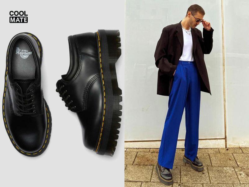 Giày Dr Martens Quad Leather Platform 