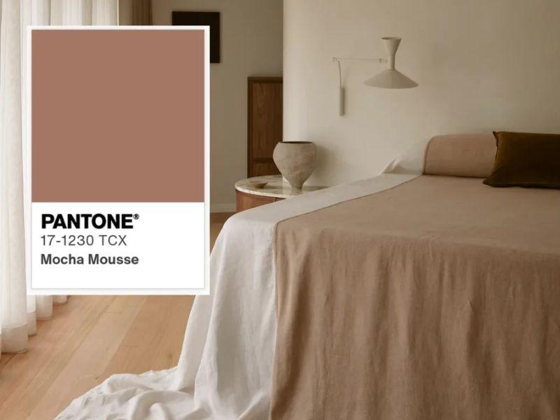 Nội thất màu Mocha Mousse nhẹ nhàng và dịu êm
