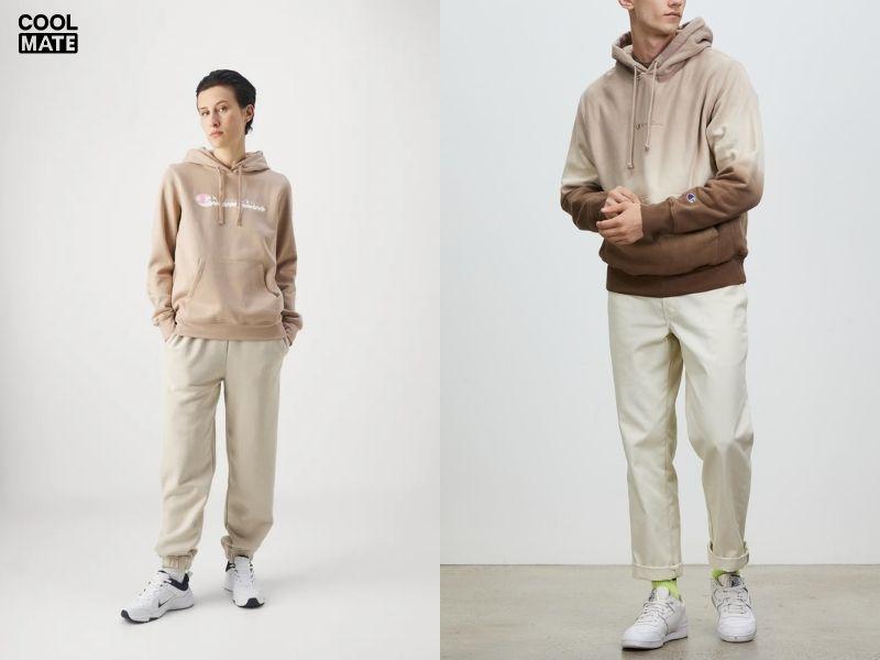 Tips phối đồ với áo hoodie Champion