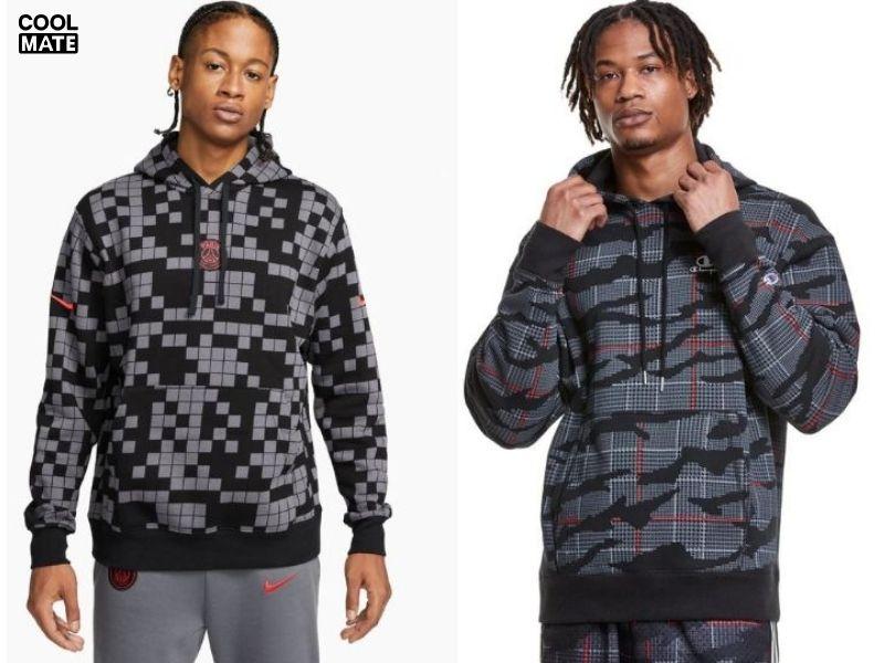 Hoodie Champion Classic Fleece Print