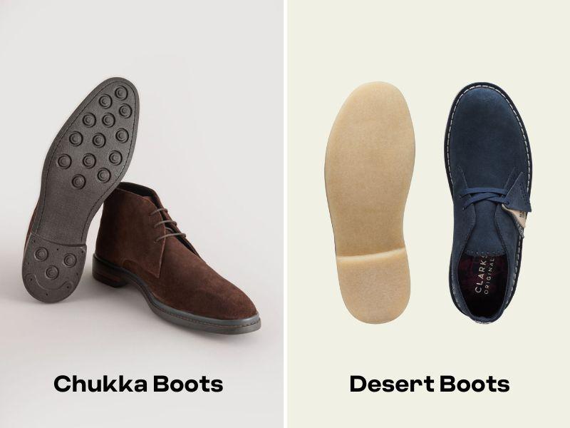 Đế giày Chukka Boots và Desert Boots