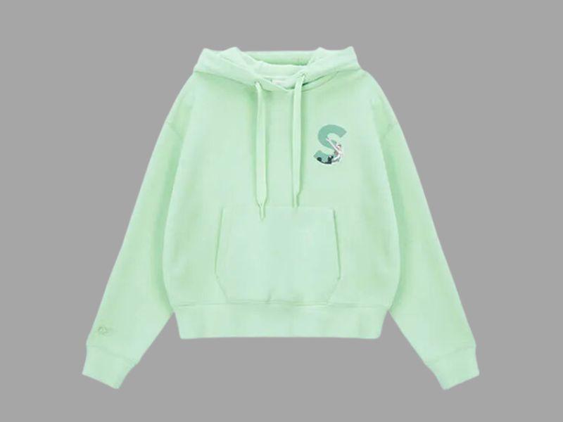 Áo hoodie Stretch Angels Eco Fur Zipup SRSS71041-MT xanh mint