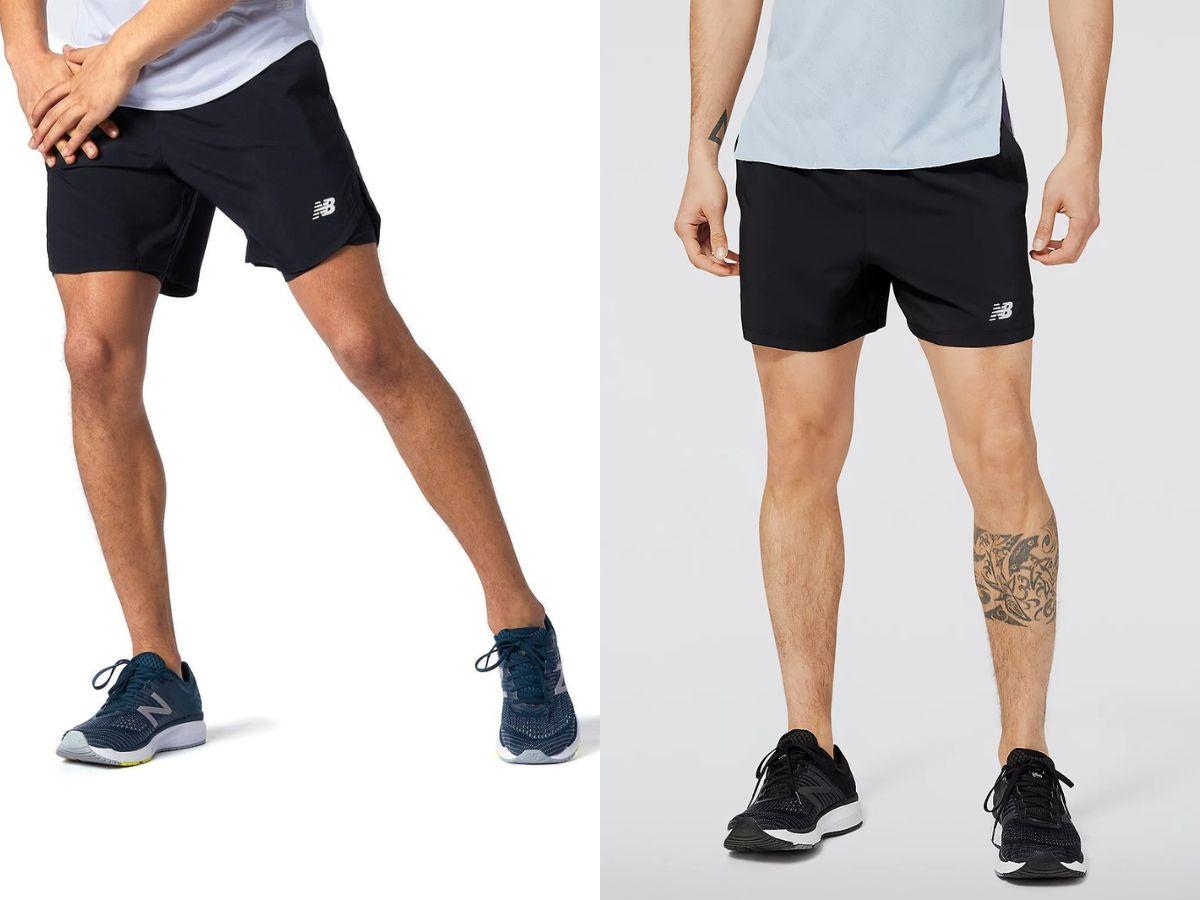 Quần đùi chạy bộ nam New Balance AMS11244BK