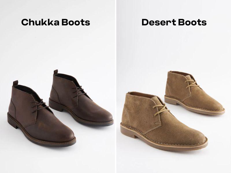 Dáng giày Chukka Boots và Desert Boots