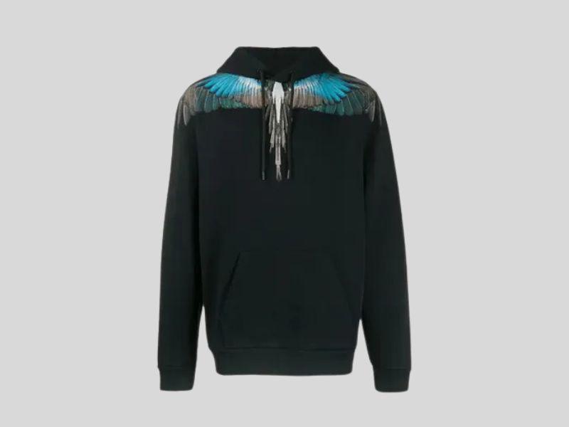 Áo Marcelo Burlon County Of Milan Wings Print Hoodie Màu Đen