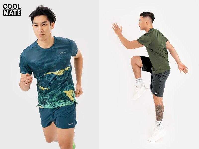Phối áo ngắn tay và quần short