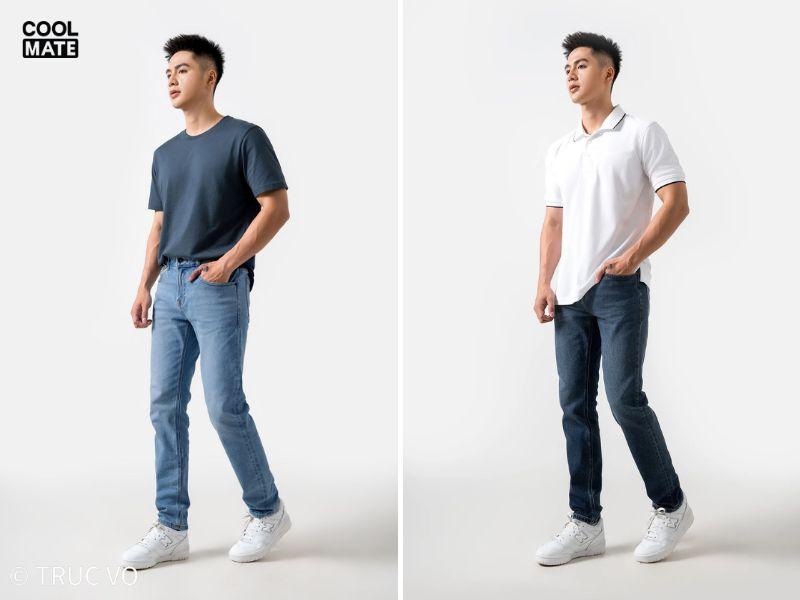 Quần jeans Coolmate hack dáng