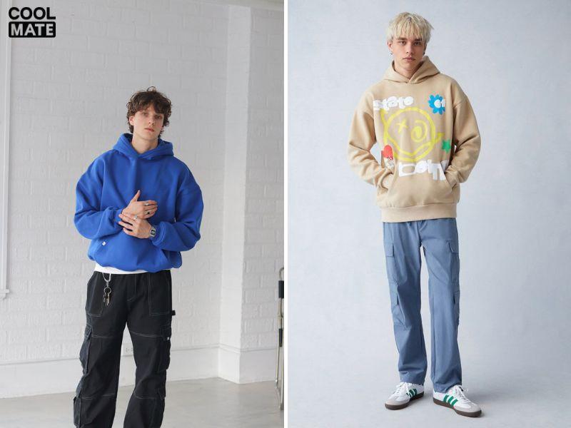 áo hoodie phối quần túi hộp