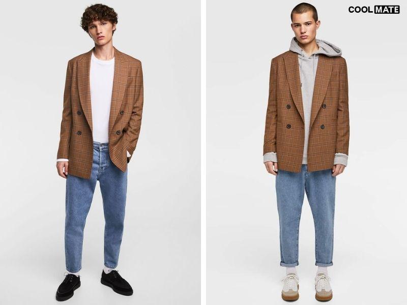 Phối màu blazer tinh tế, hài hòa
