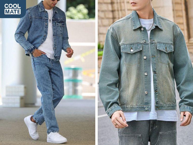 Áo dài tay trơn là một item cơ bản nhưng cực kỳ dễ phối đồ với áo khoác jeans
