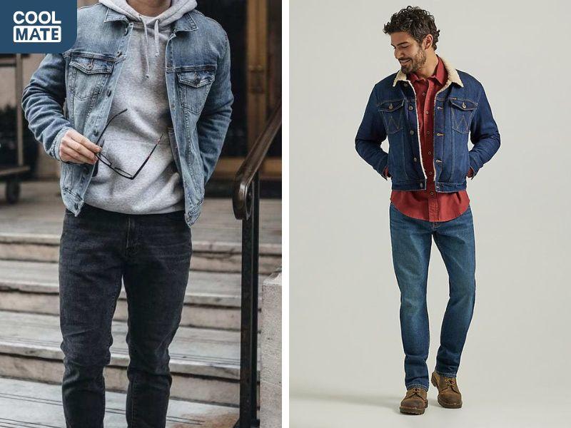 Layer là một nghệ thuật phối đồ cùng áo khoác jeans nam 