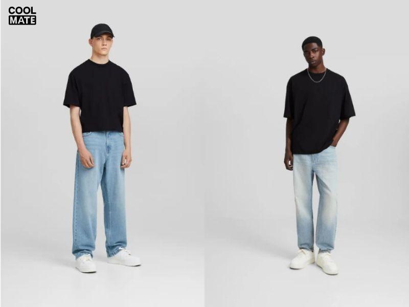  Quần baggy cũng dễ dàng phối hợp với nhiều loại áo khác nhau 