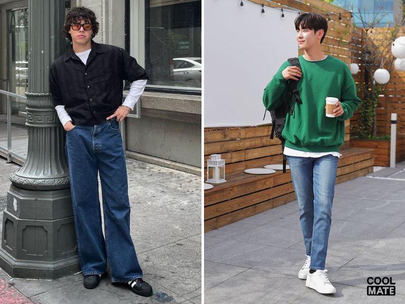 Quần jeans nam Hàn Quốc và Âu Mỹ