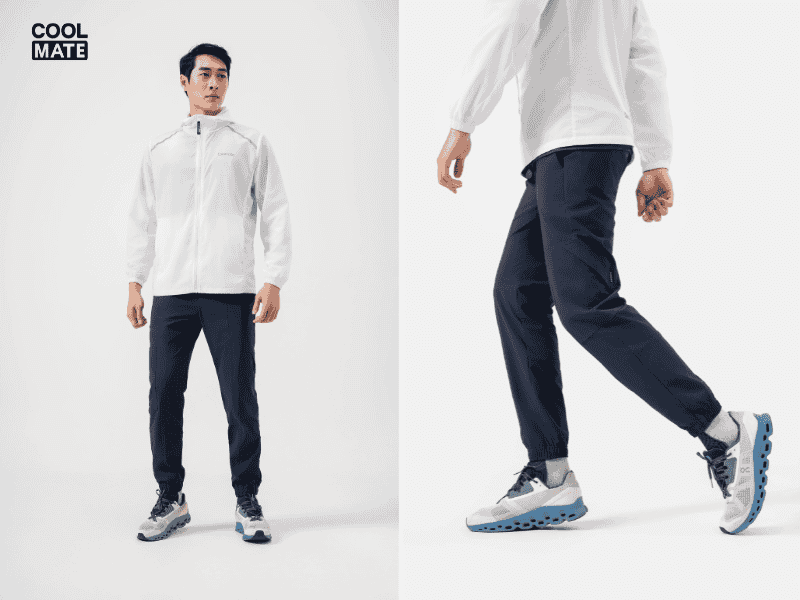 Áo khoác hoodie, áo phông kết hợp quần short thể thao 