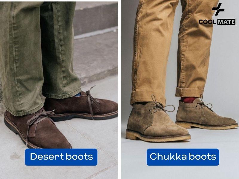  khác biệt trong phong cách giữa Desert boots và Chukka boots