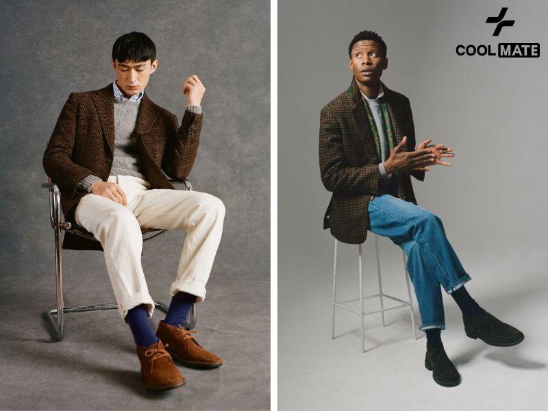 desert boots Tạo vẻ lịch lãm, thanh lịch