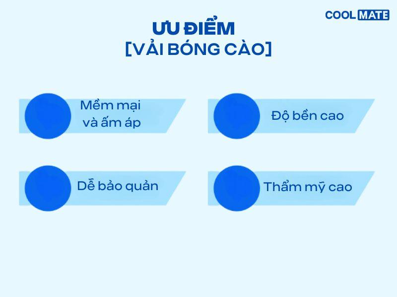 ưu điểm của vải bóng cào