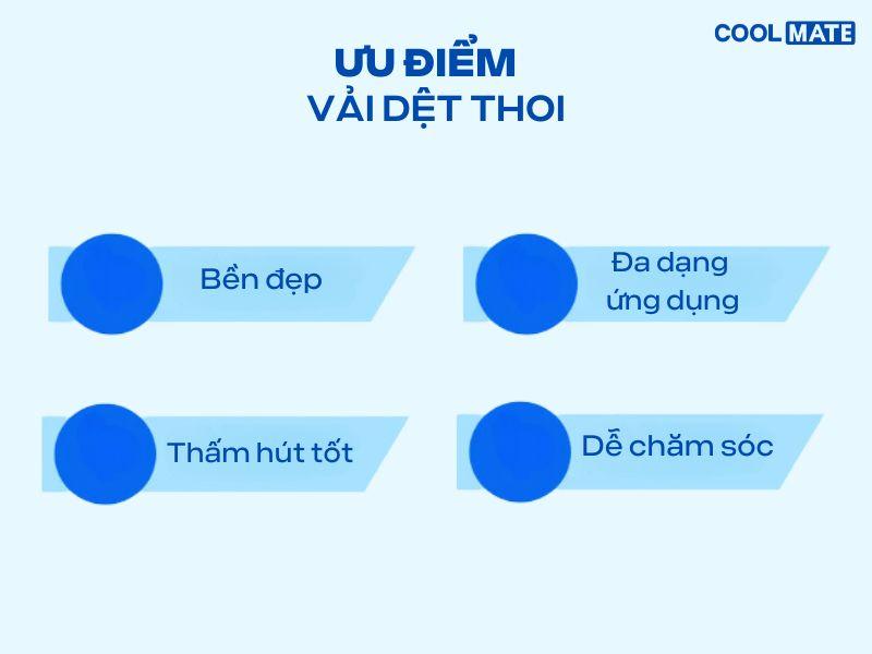 ưu điểm vải dệt thoi