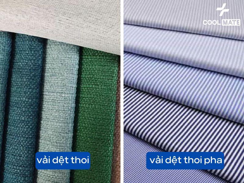 vải dệt thoi pha