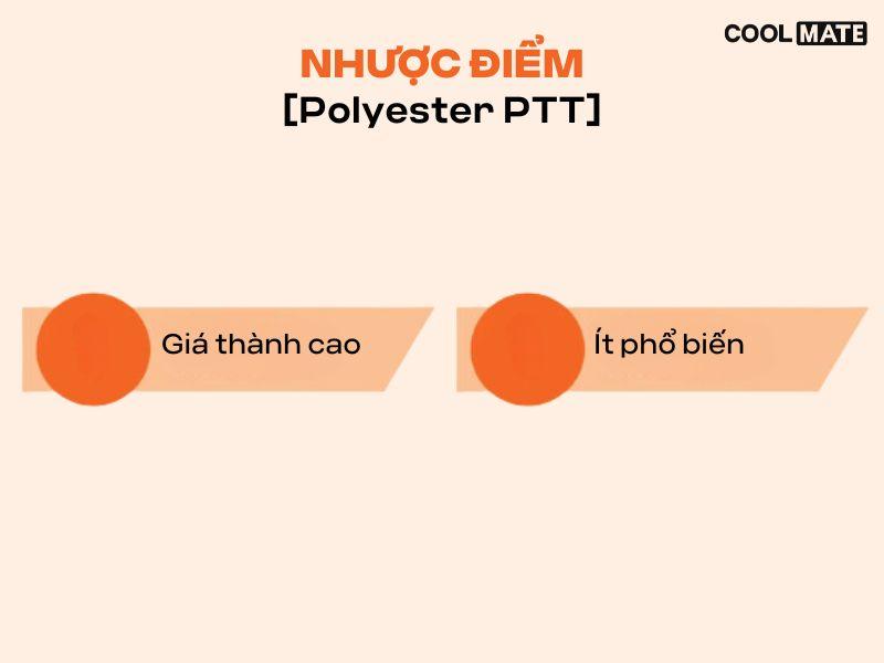 nhược điểm của vải polyester ptt