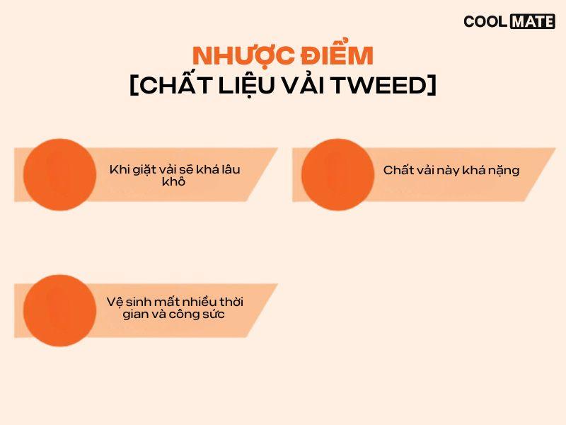 Chất vải Tweed dày nên có thể ngăn được gió và nước
