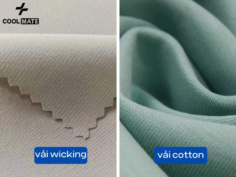 Vải wicking và vải cotton