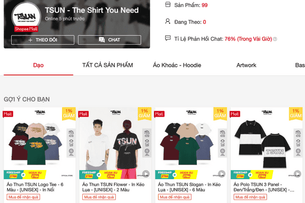 TSun là thương hiệu Local Brand uy tín 