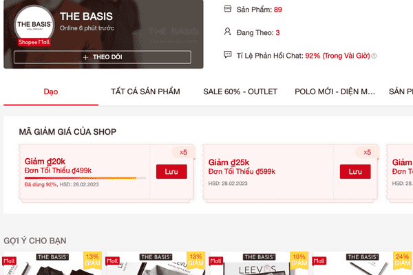 The Basis là shop quần áo Local Brand đa dạng độ tuổi khác nhau